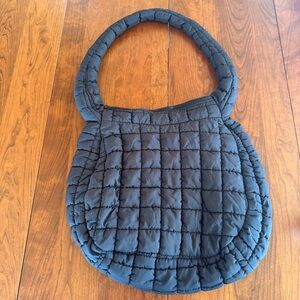 Quilted Caryall Black Women's Bag